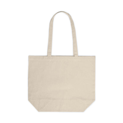 Canvas Tote Bag with Green Leaf Design – Eco-Friendly Grocery & Market Bag