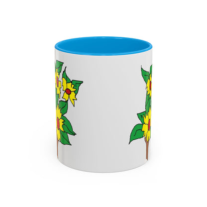 Yellow Flower Bouquet Mug — Colorful Floral Coffee Cup (11oz & 15oz)
