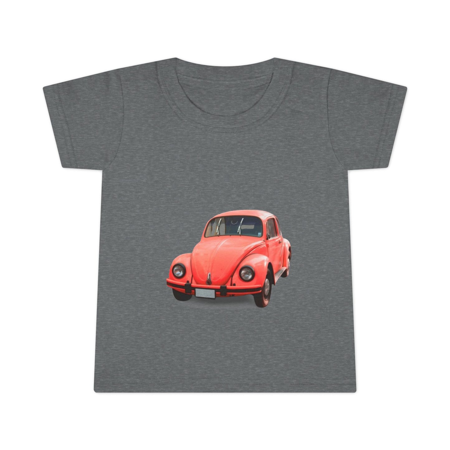 Toddler T-Shirt - Retro Red VW Beetle Car Graphic