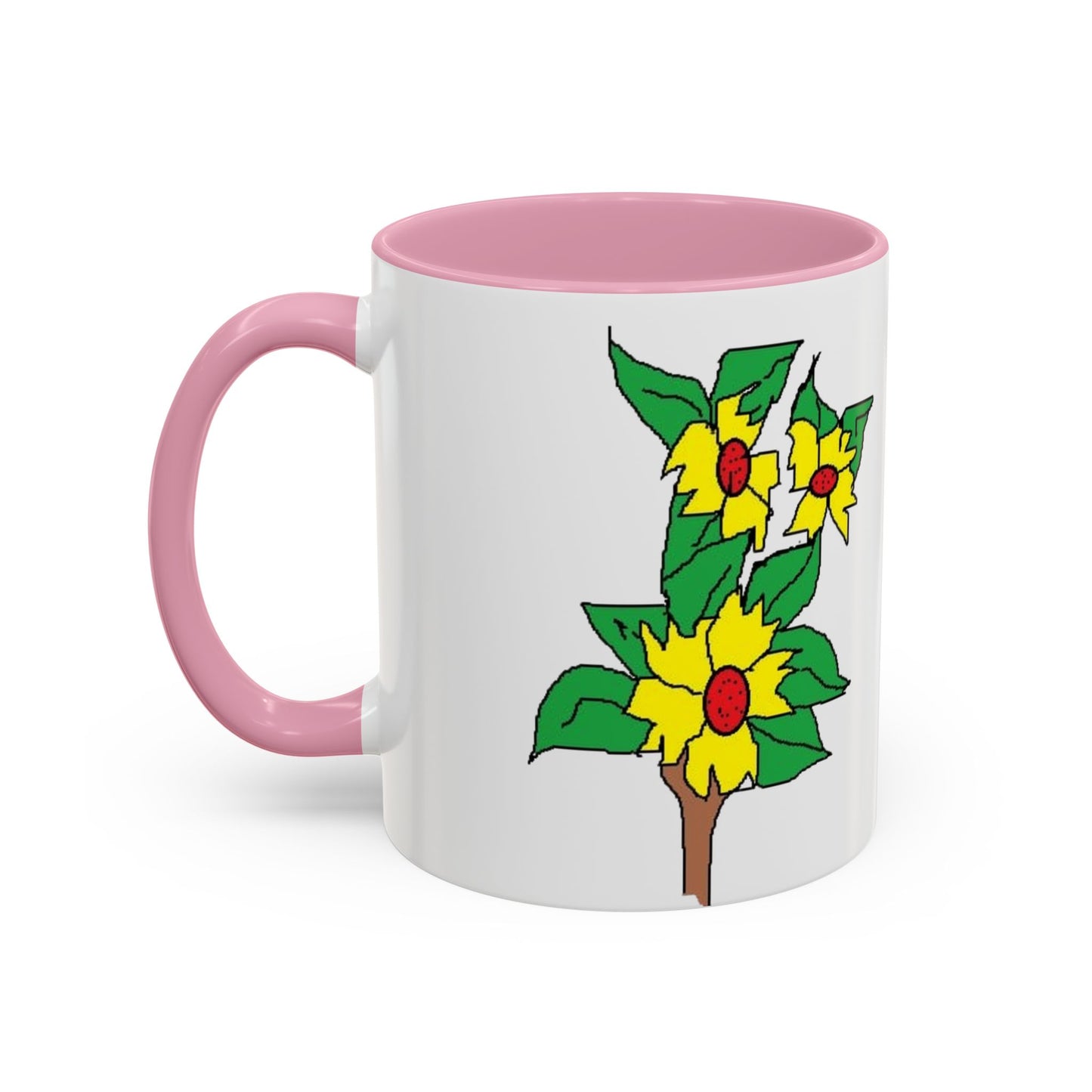 Yellow Flower Bouquet Mug — Colorful Floral Coffee Cup (11oz & 15oz)