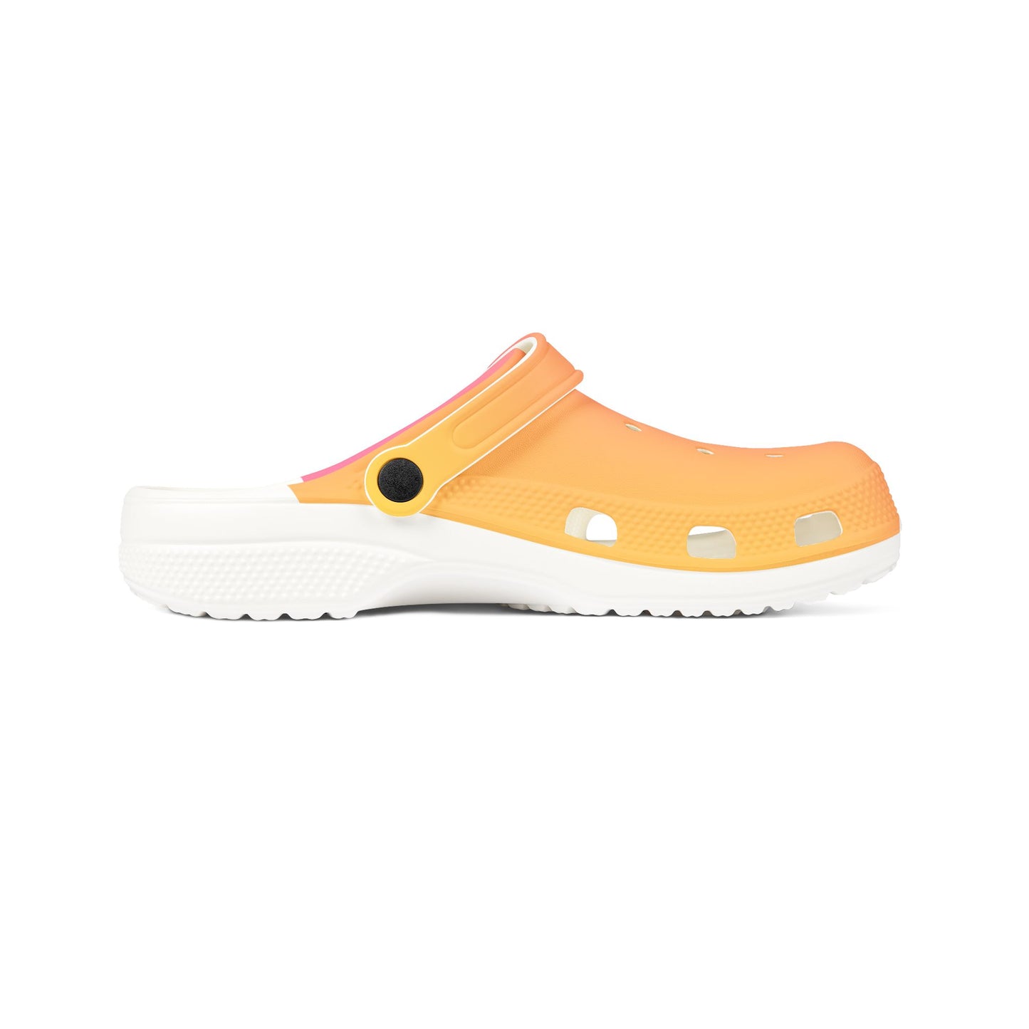 Gradient Comfy Clogs — Pink to Orange EVA Foam Slip‑Ons