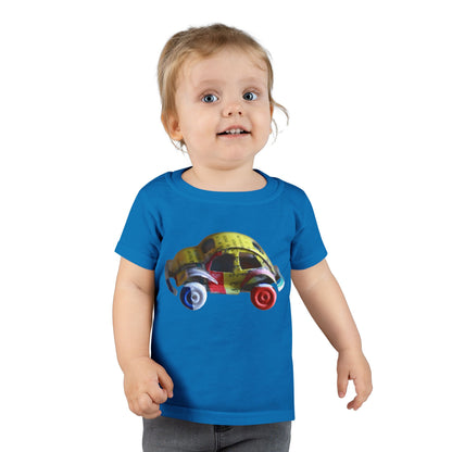 Toddler T-Shirt — Colorful Retro Toy Car Graphic