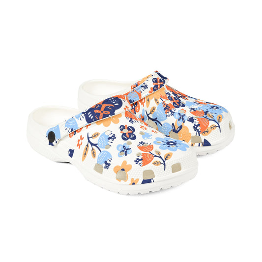 Floral EVA Foam Clogs — Lightweight Garden Slip-On Shoes