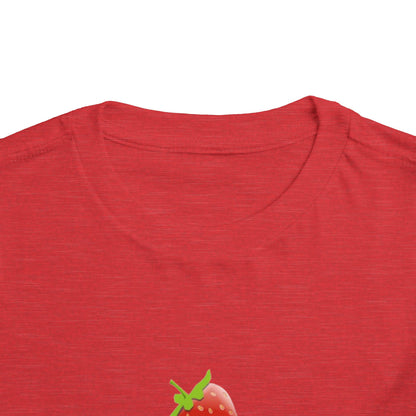 Toddler Tee with Cute Strawberry Cupcake Graphic