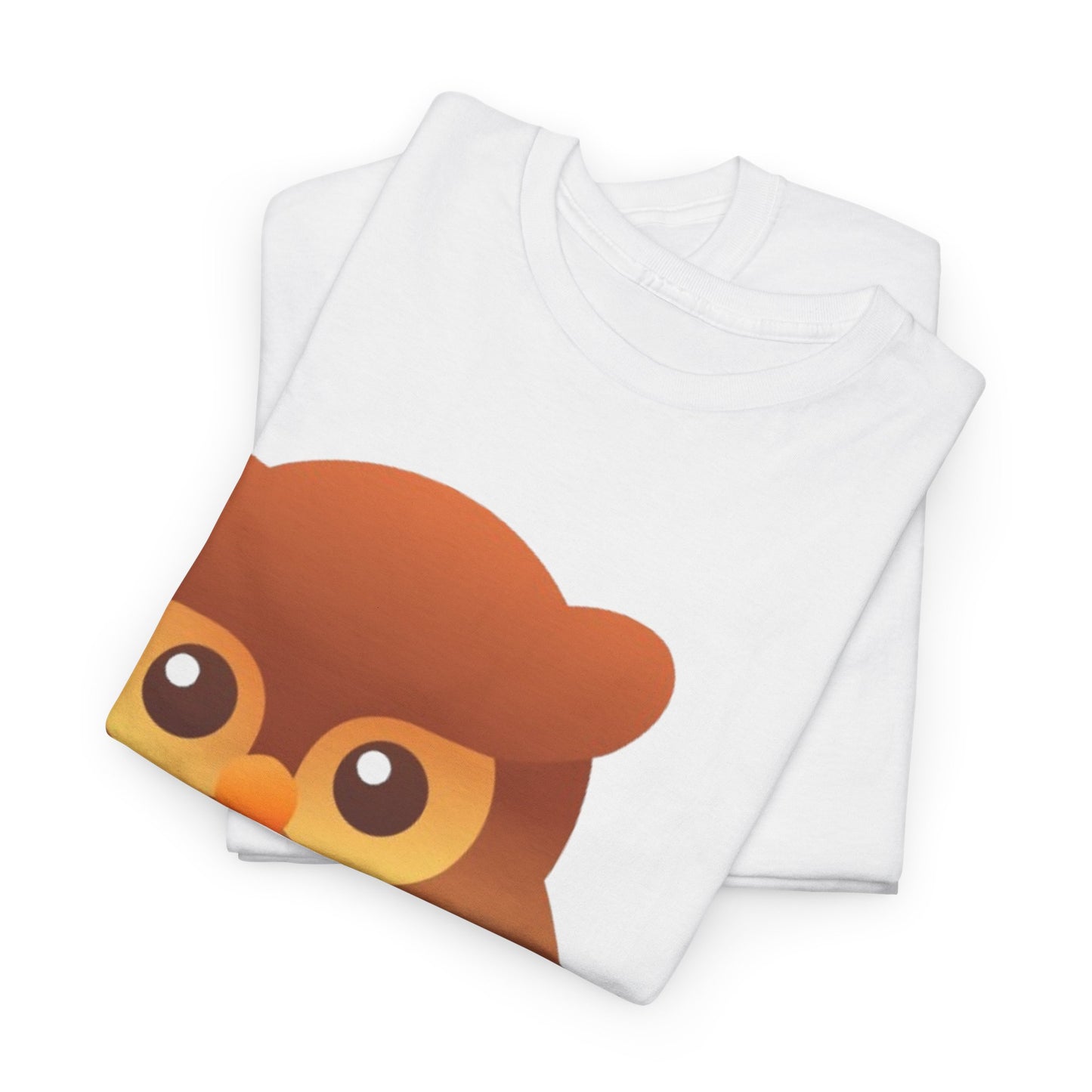 Cute Owl Graphic Tee — Whimsical Brown Owl Design