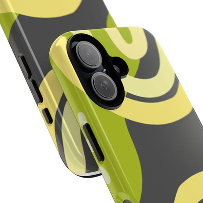 Tough Cases — Abstract Green Swirl Protective Phone Case