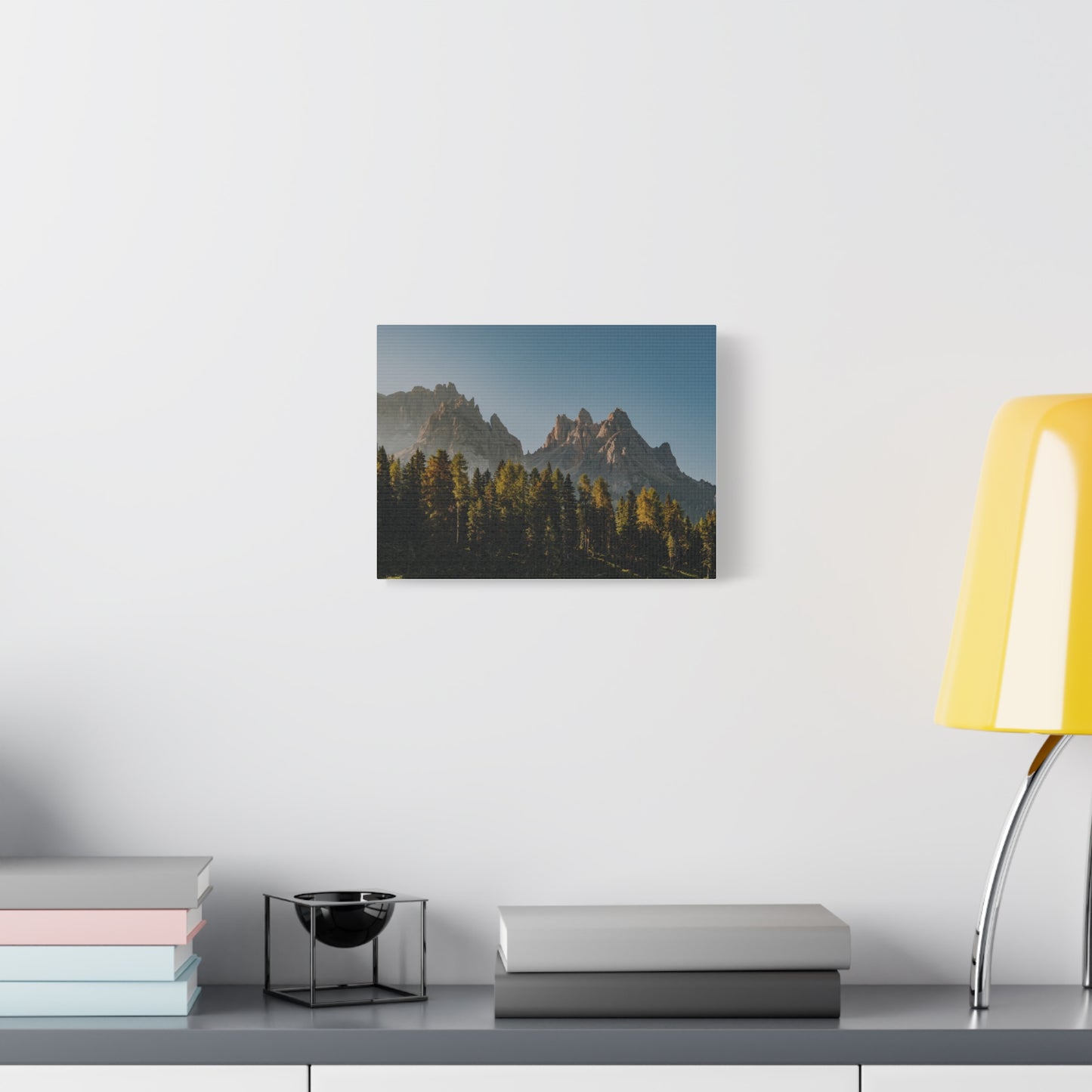 Mountain Forest Canvas Print — Matte Stretched Wall Art (1.25")