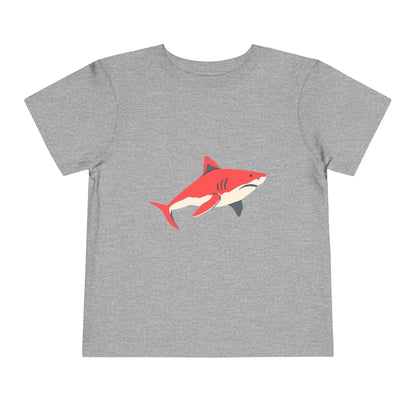 Toddler Tee — Cute Red Shark Graphic Kids Shirt