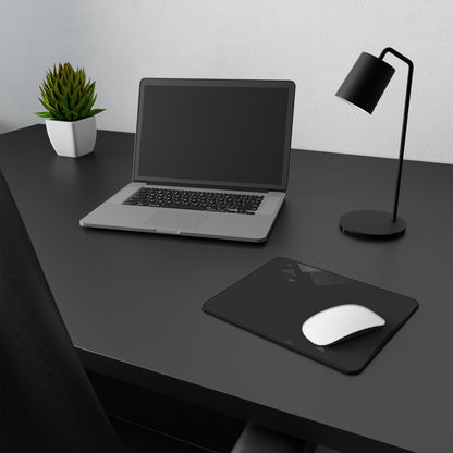 Black Geometric Gaming Mouse Pad — Non‑Slip Precision Surface