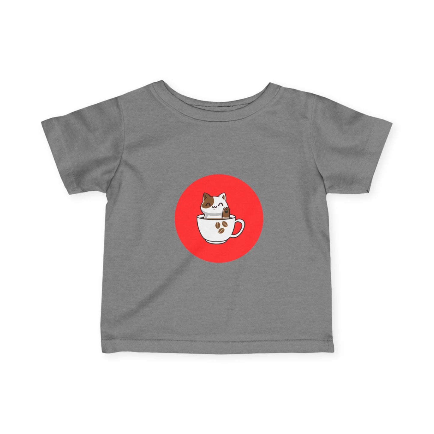 Infant Tee — Kawaii Cat in Teacup Cute Baby Shirt