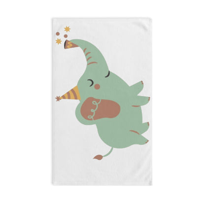 Cute Party Elephant Hand Towel — Nursery Baby Shower Decorative Guest Towel