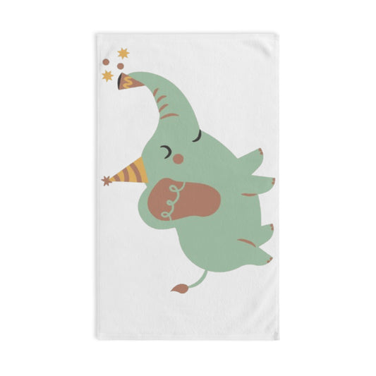 Cute Party Elephant Hand Towel — Nursery Baby Shower Decorative Guest Towel