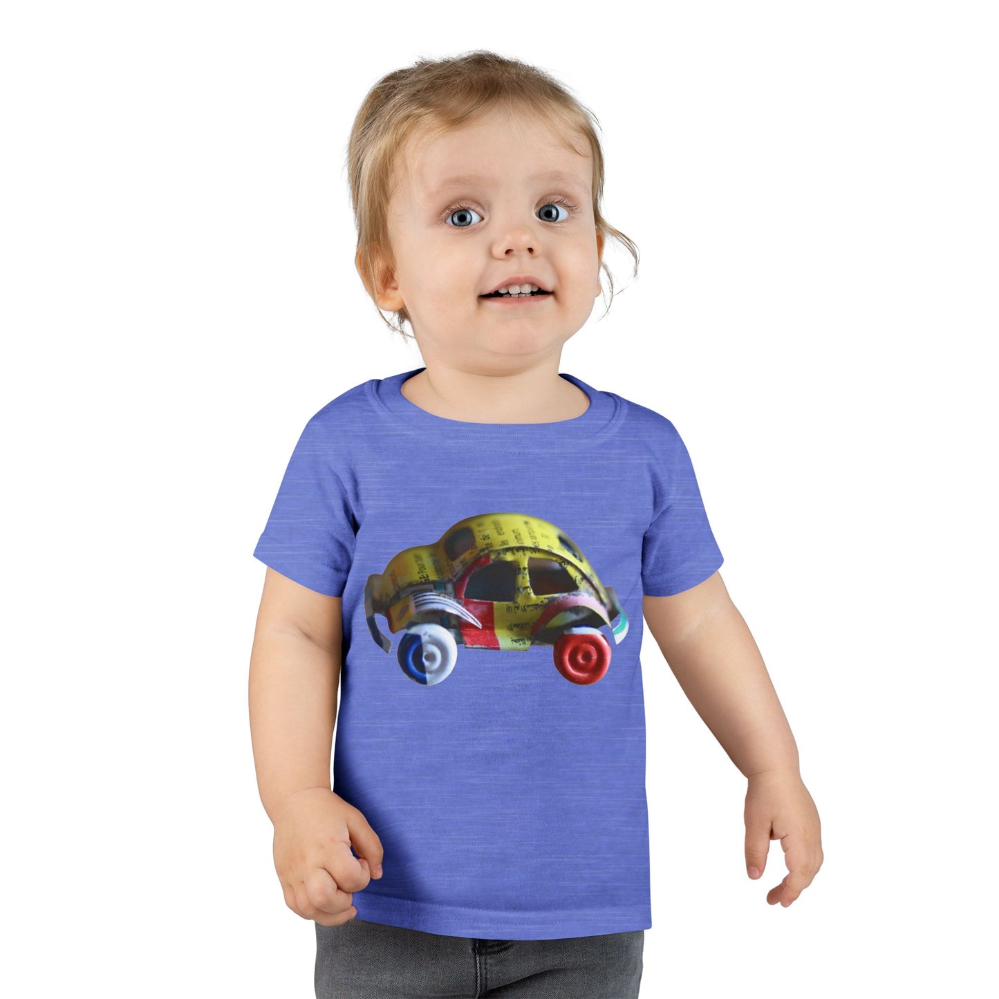 Toddler T-Shirt — Colorful Retro Toy Car Graphic