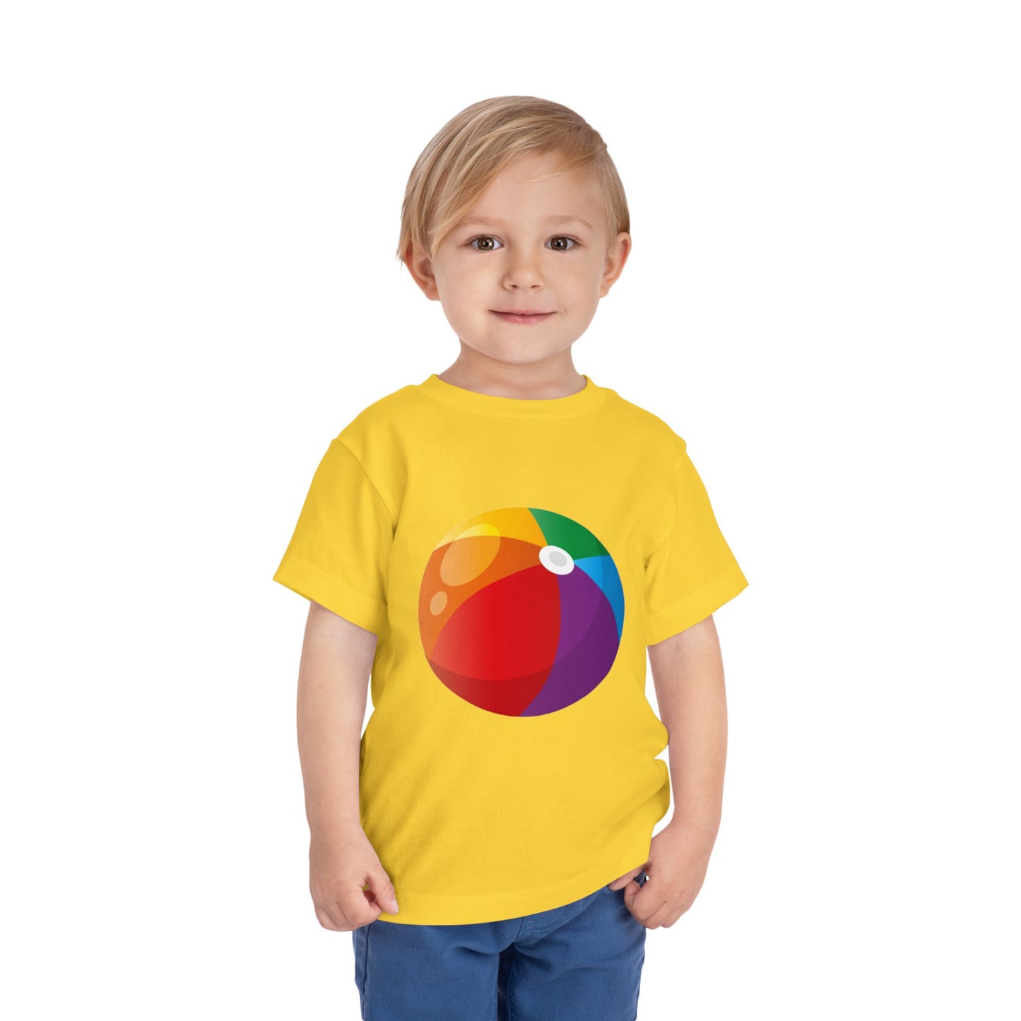 Beach Ball Toddler Tee — Colorful Summer Play Shirt
