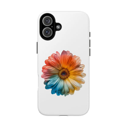 Tough Phone Case — Rainbow Daisy Floral Protective Cover