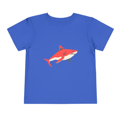 Toddler Tee — Cute Red Shark Graphic Kids Shirt