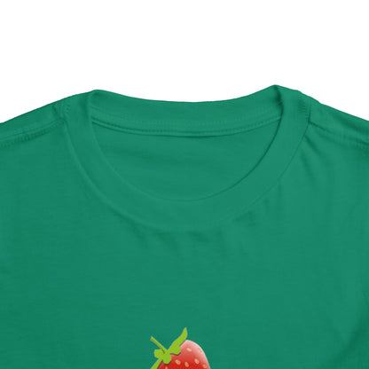 Toddler Tee with Cute Strawberry Cupcake Graphic