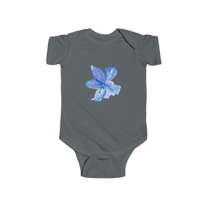 Blue Watercolor Flower Infant Bodysuit