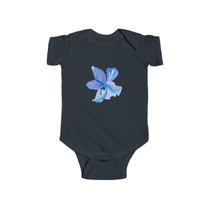 Blue Watercolor Flower Infant Bodysuit