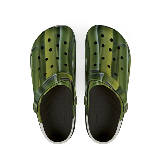 Cactus Green EVA Foam Clogs — Lightweight Garden & Beach Shoes