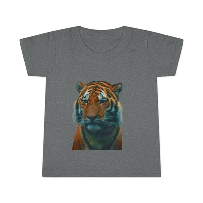 Toddler T-Shirt — Realistic Tiger Portrait Kids Tee