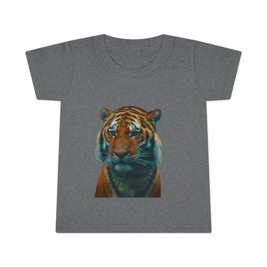 Toddler T-Shirt — Realistic Tiger Portrait Kids Tee