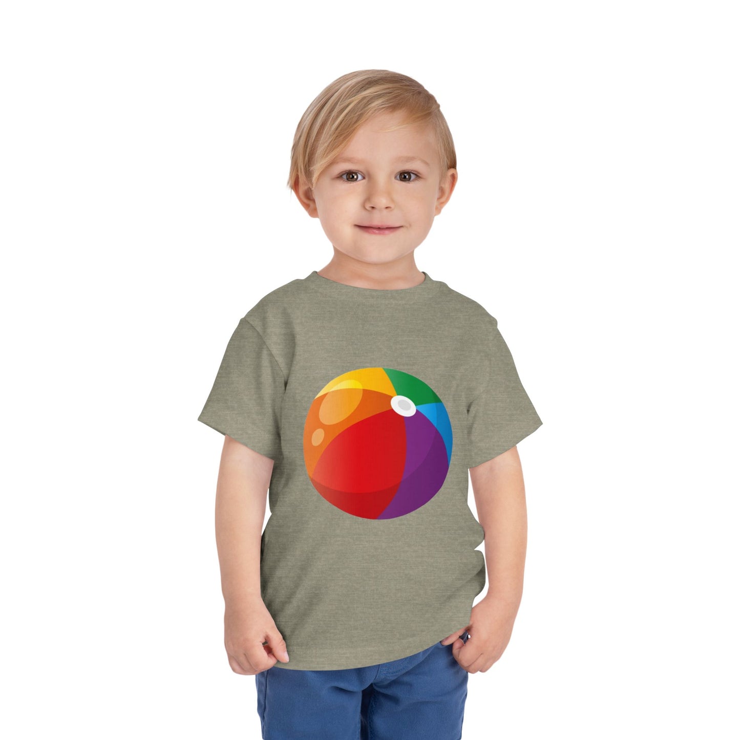 Beach Ball Toddler Tee — Colorful Summer Play Shirt