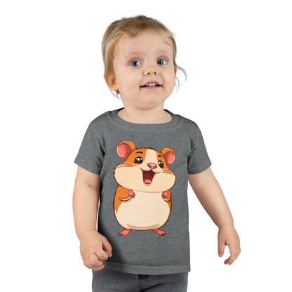 Toddler T-Shirt — Cute Smiling Cartoon Hamster Kids Tee