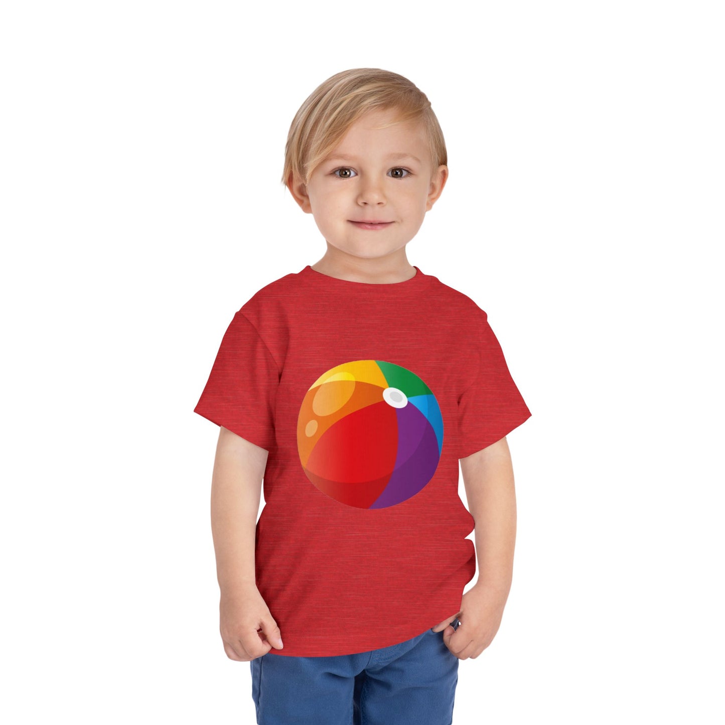 Beach Ball Toddler Tee — Colorful Summer Play Shirt