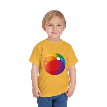 Beach Ball Toddler Tee — Colorful Summer Play Shirt