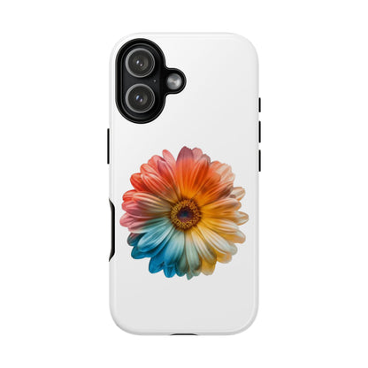 Tough Phone Case — Rainbow Daisy Floral Protective Cover