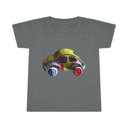 Toddler T-Shirt - Colorful Retro Toy Car Graphic