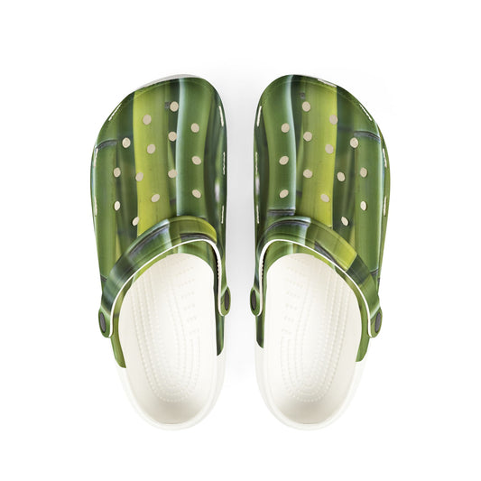 Cactus Green EVA Foam Clogs — Lightweight Garden & Beach Shoes