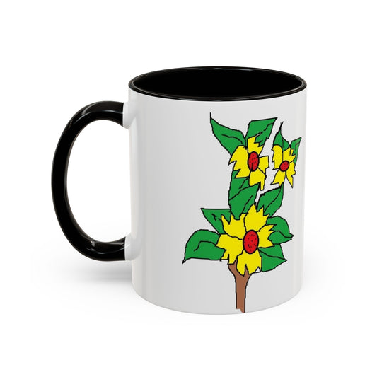 Yellow Flower Bouquet Mug — Colorful Floral Coffee Cup (11oz & 15oz)
