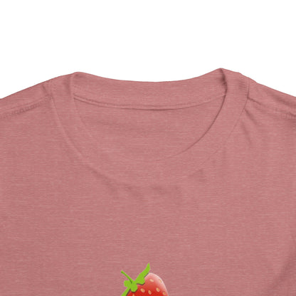 Toddler Tee with Cute Strawberry Cupcake Graphic