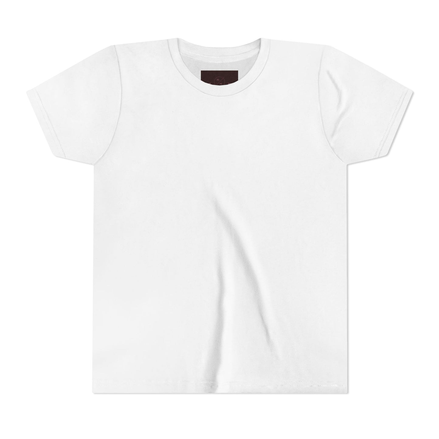 Youth Tee — Chocolate Brown Floral Dahlia Graphic