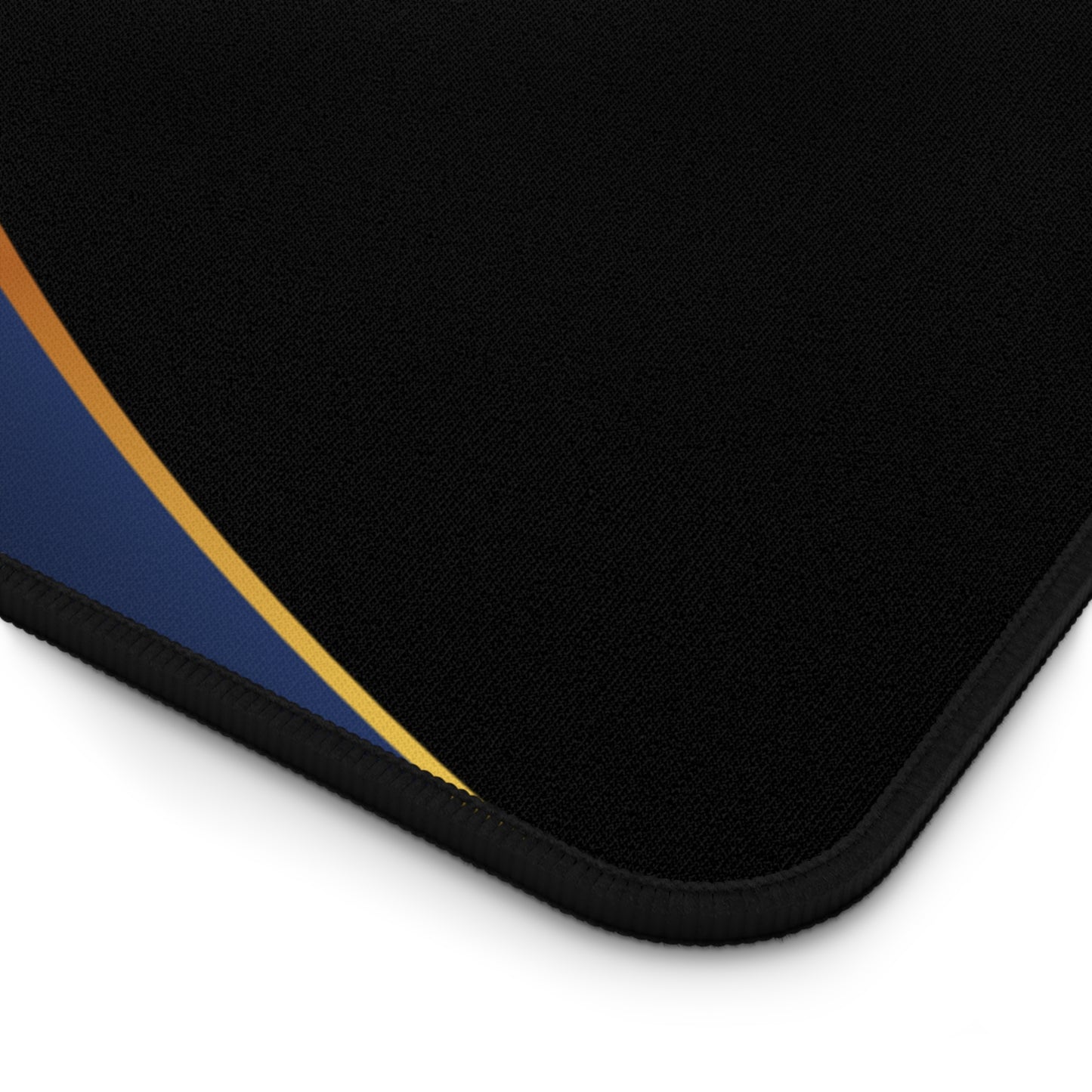 Desk Mat — Sleek Navy & Gold Wave Gaming/Office Mouse Pad