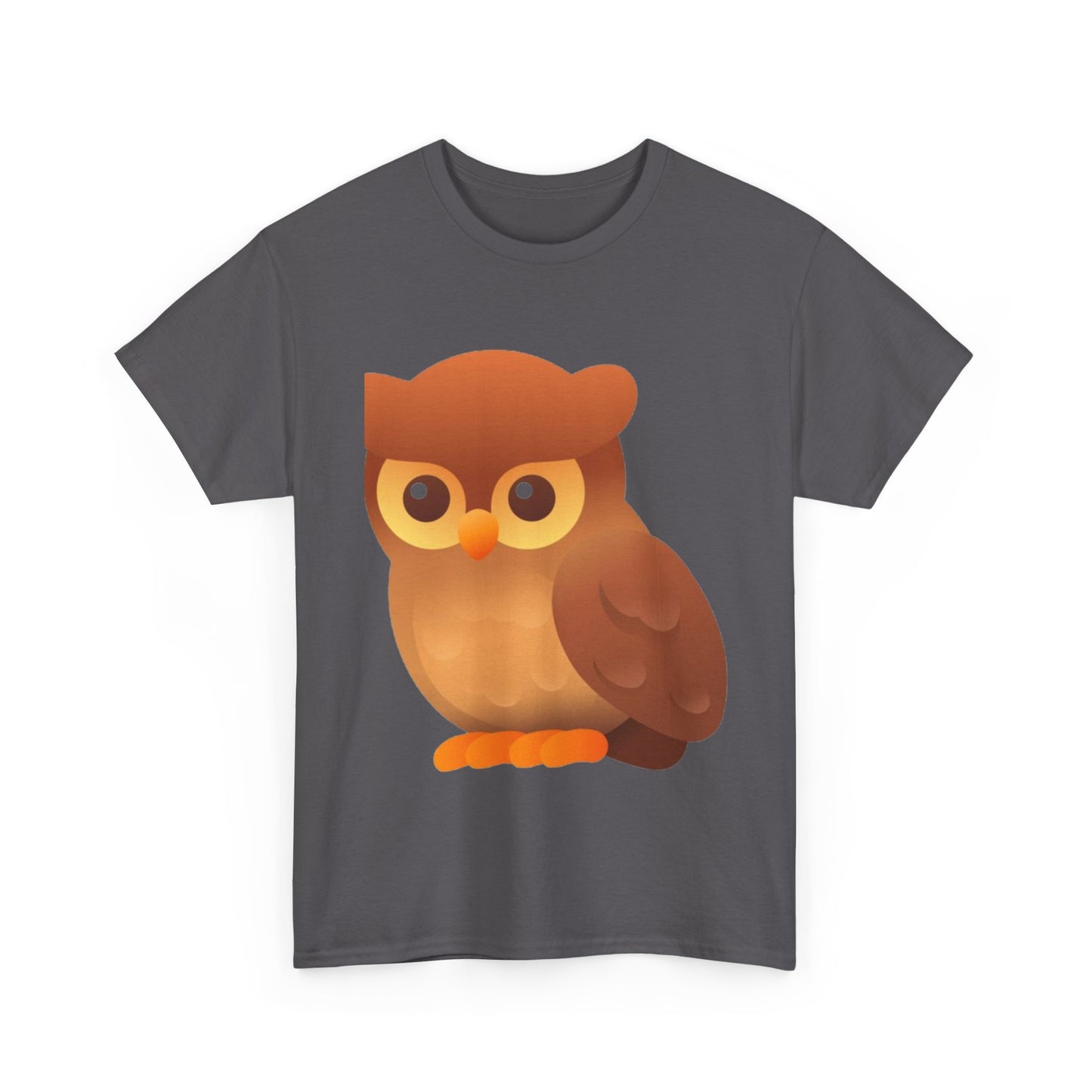 Cute Owl Graphic Tee — Whimsical Brown Owl Design