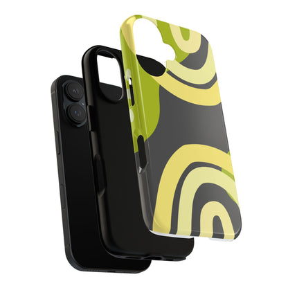 Tough Cases — Abstract Green Swirl Protective Phone Case
