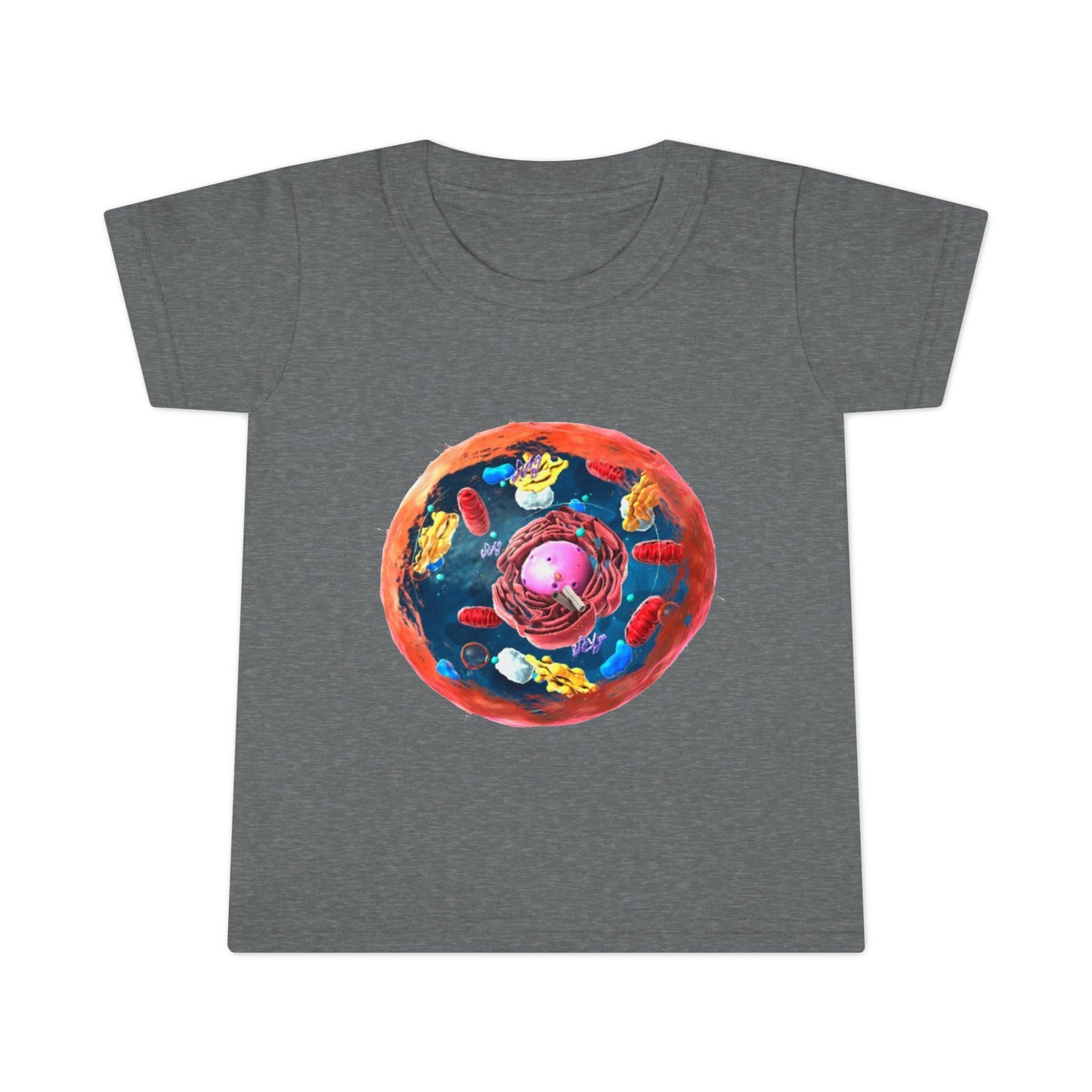 Toddler T-Shirt — Colorful Cute Cell Biology Illustration Tee
