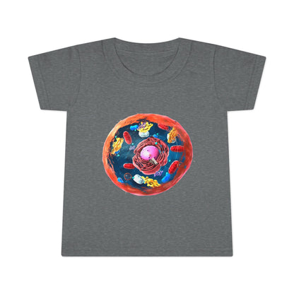 Toddler T-Shirt — Colorful Cute Cell Biology Illustration Tee