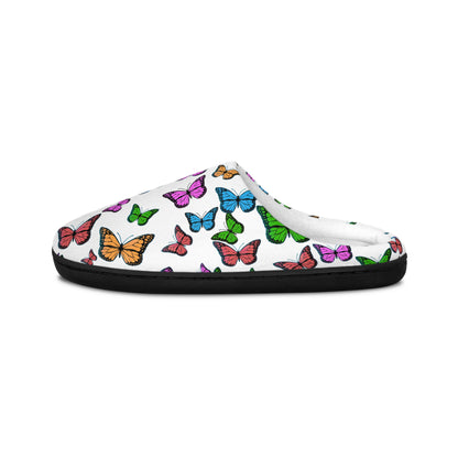 Butterfly Pattern Women's Indoor Slippers — Colorful Cozy House Shoes