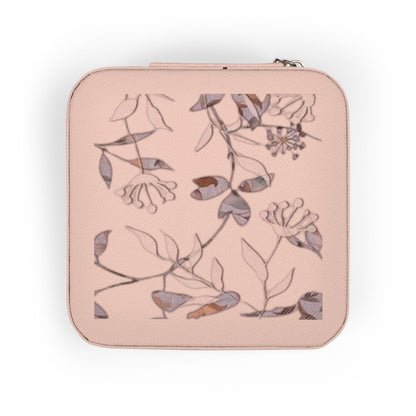 Blush Floral Jewelry Travel Case – Compact Travel Jewelry Organizer