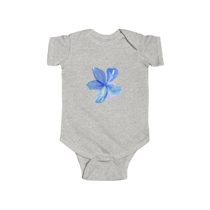 Blue Watercolor Flower Infant Bodysuit