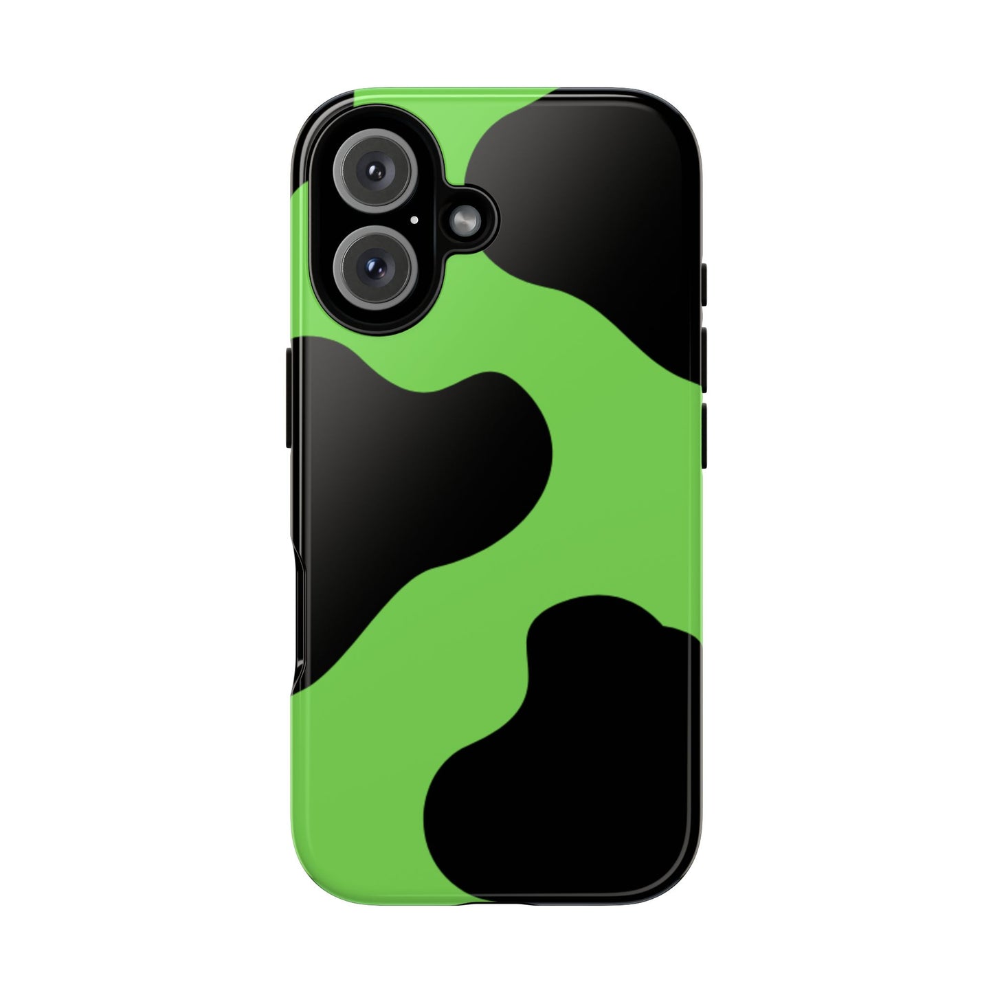 Green Camo Phone Case — Glossy Protective Tough Case