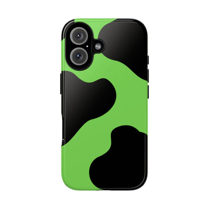 Green Camo Phone Case — Glossy Protective Tough Case