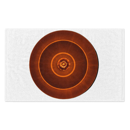 Rally Towel — Burnt Orange Concentric Target Design (11x18)