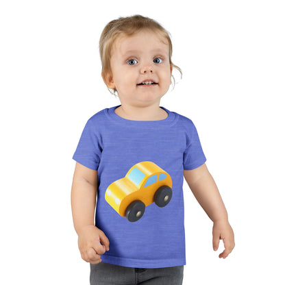Toddler T-Shirt — Cute Yellow Toy Car Graphic Tee for Kids
