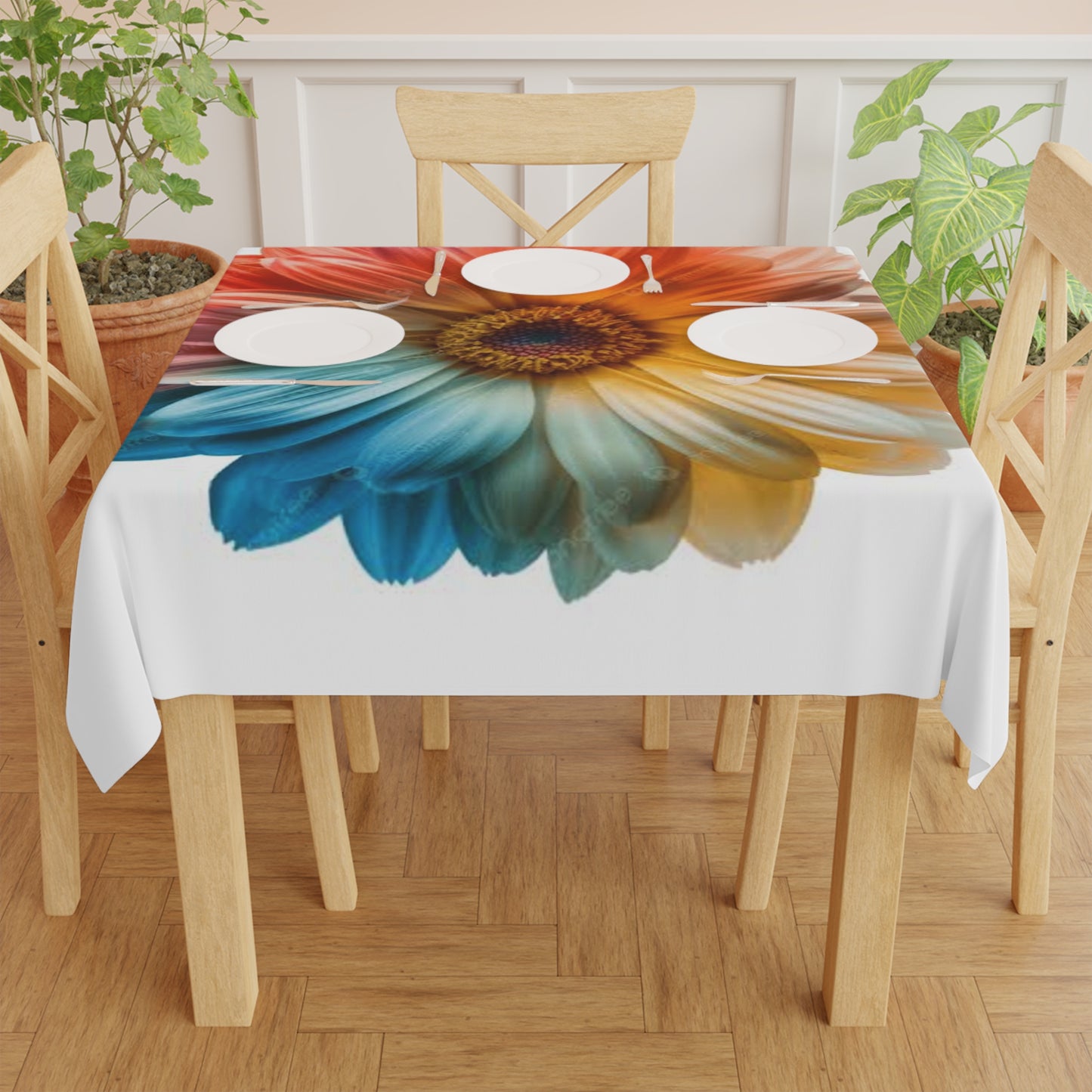 Colourful Floral Tablecloth