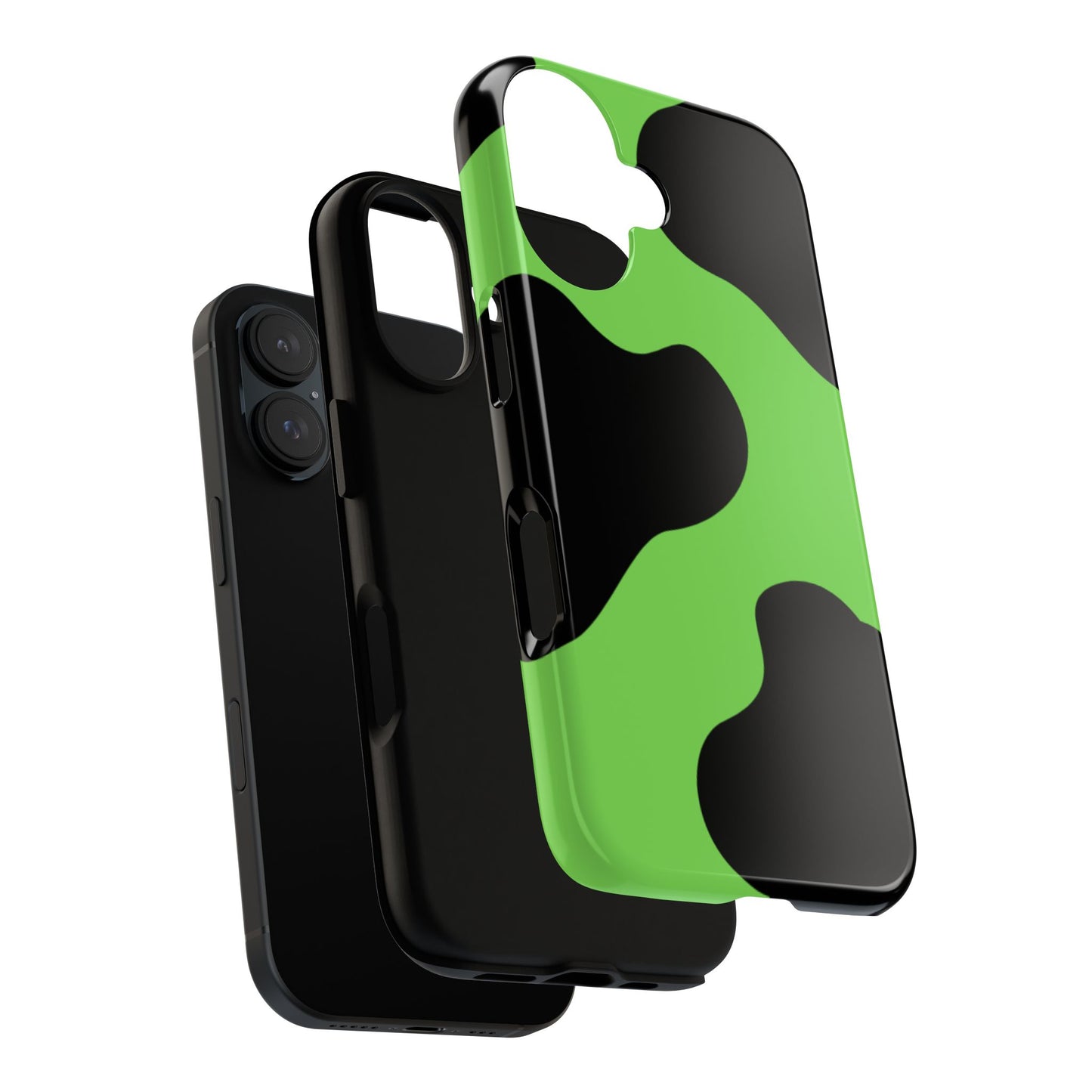 Green Camo Phone Case — Glossy Protective Tough Case